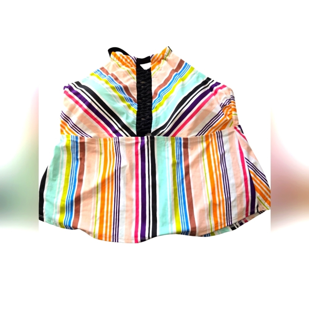 NWT Multicolor Striped Swimsuit Size 3X